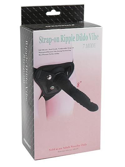 Strap-on Ripple Dildo Vibe