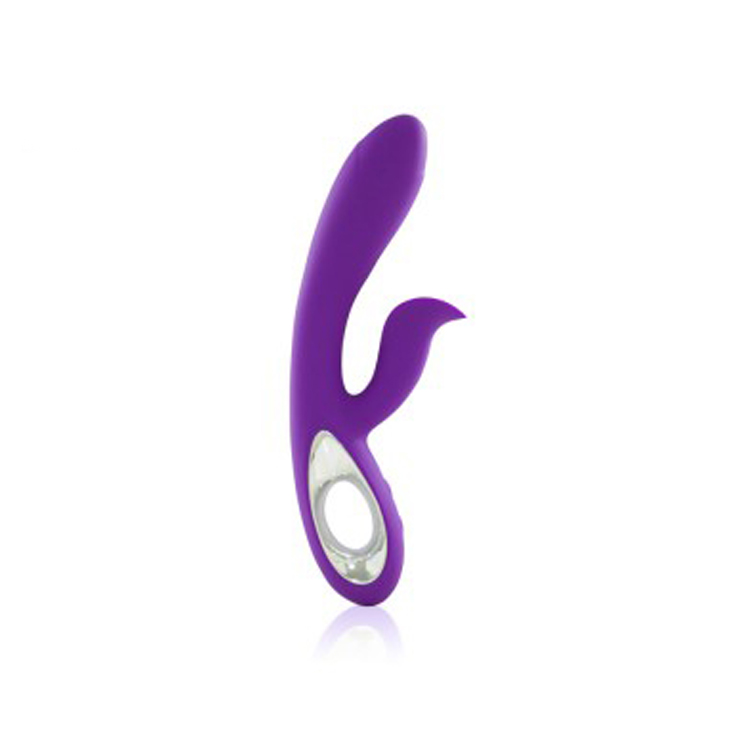 DORA VIBRATOR - %100 Silikon Materyel, 19 cm Boy, 12 Fonksiyonel Titreşimli, Klitoris Uyarıcılı, USB Şarjlı, Su Geçirmez, Ultra Güçlü Titreşimli Mor Renkli Silikon Tavşan Vibratör