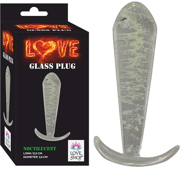 1. SINIF CAM ANAL PLUG - LOVE GLASS PLUG