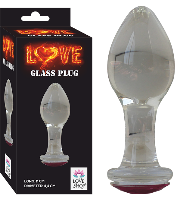 1.Sınıf Kaliteli Cam Anal Plug - LOVE GLASS PLUG