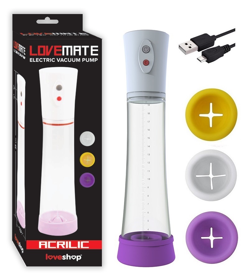 Lovemate Elektrikli USB Şarj Edilebilir Penis Pompası