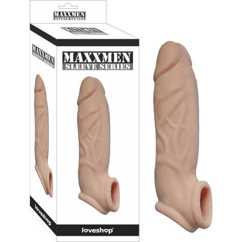 Maxxmen Sleeve - Gerçekçi Et Dokusunda, 5cm Uzatmalı ve Testis Bağlamalı Erkek Ürünü