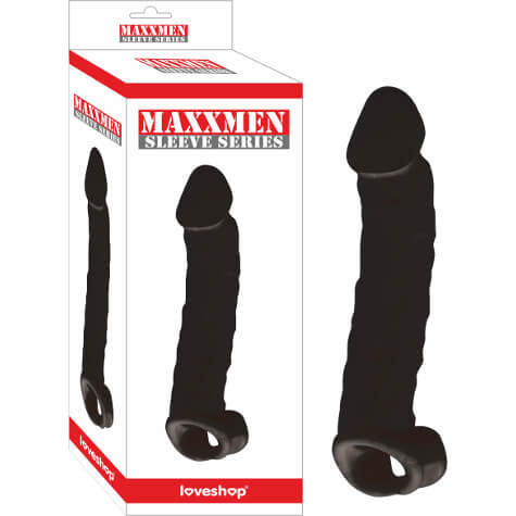 MAXXMEN Gerçekçi Et Dokulu 8cm Uzatmalı Penis Kılıfı