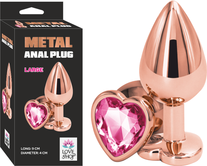 Büyük Boy Paslanmaz Alüminyum Alaşımlı Metal Anal Plug