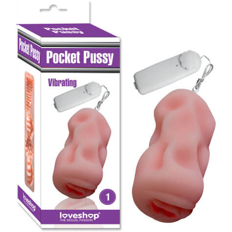 Vibrating Silicone Pocket Pussy