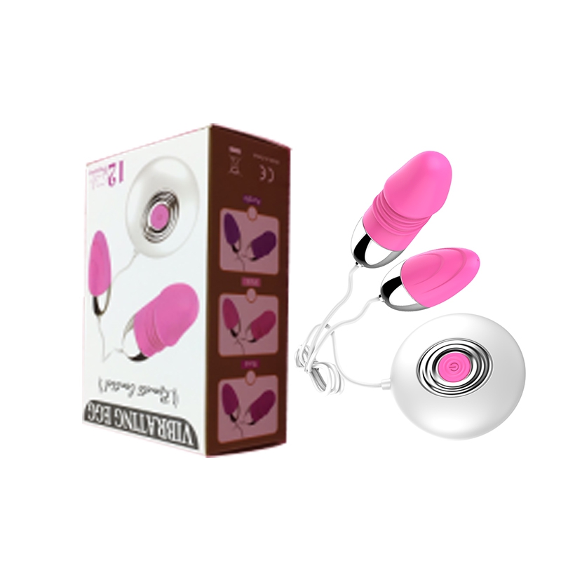 Vibrating Egg - 3 Adet 3 A Pil İle Çalışan, %100 Silikon Materyel, 12 Fonksiyonel Yüksek Frekans, Ultra Güçlü Titreşim Özelliği, Çift Motorlu, 2'li Titreşim Topu, Su Geçirmez, Pembe