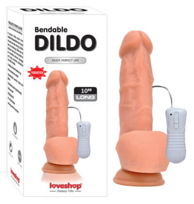 Solid Dildos 10'' Vibrating