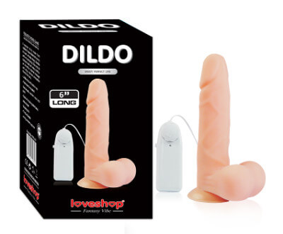 Vibrating Dildo 6''